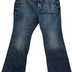 Torrid Mid-Rise Slim Boot Classic Denim Jeans 14 Womens Stretch Blue